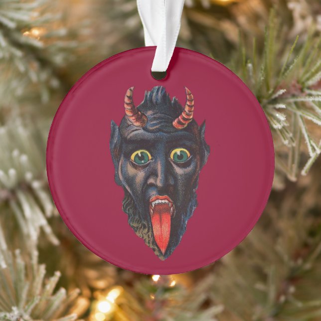 Ornement de Noël rond Krampus (Arbre)