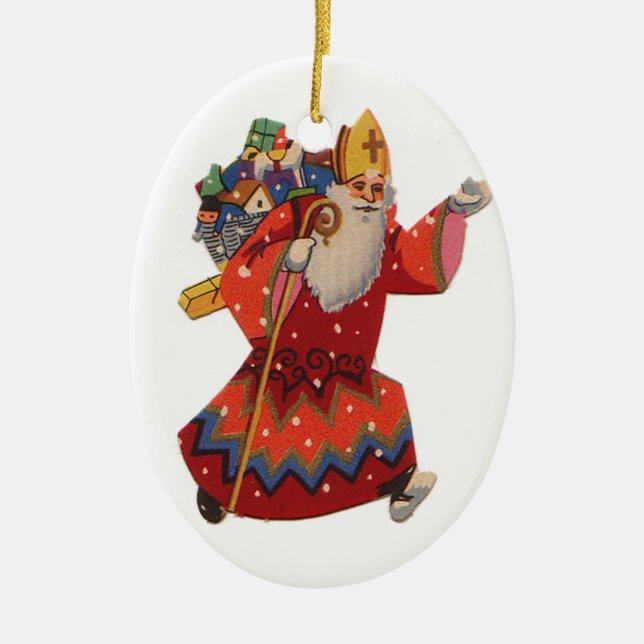 Ornement de Noël Saint Nicolas (Devant)