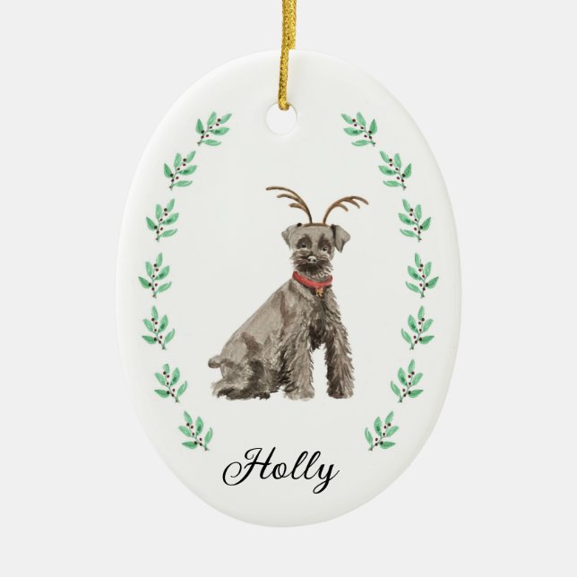 Ornement de Noël Schnauzer (Devant)