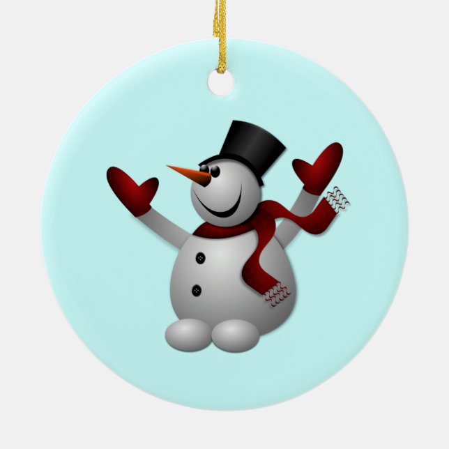 Ornement de Noël Snowman (Dos)
