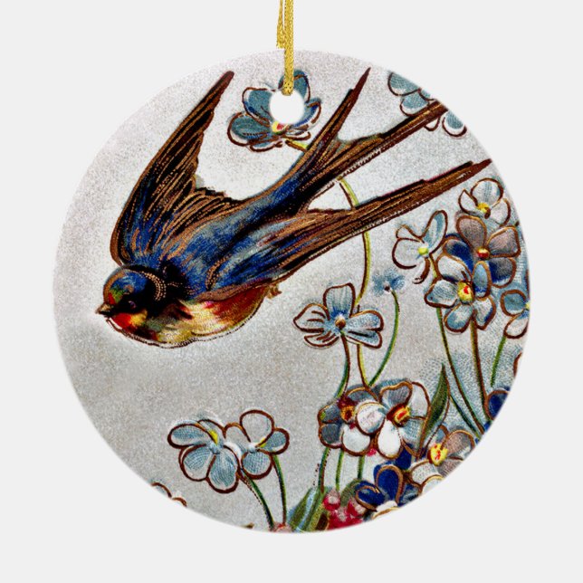 Ornement de Noël Victorian Swallow (Dos)