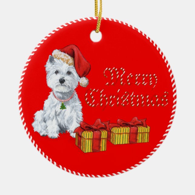 Ornement de Noël Westies (Devant)