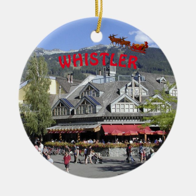 Ornement de Noël Whistler Canada (Devant)