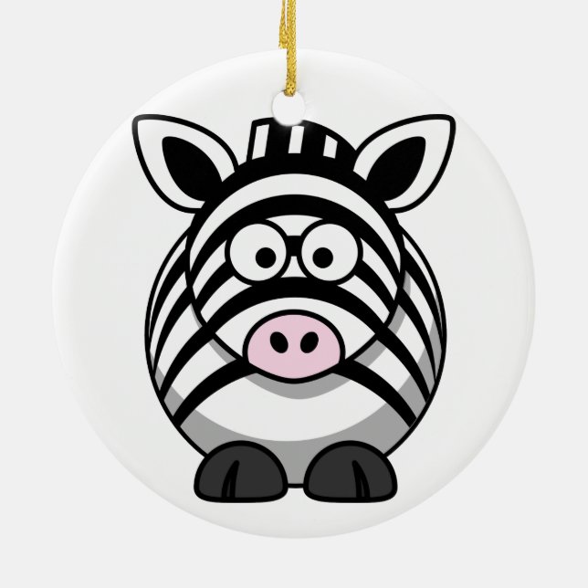 Ornement de Noël Zebra (Dos)