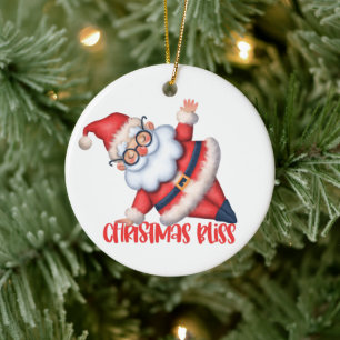 Ornement de Noël zen Santa