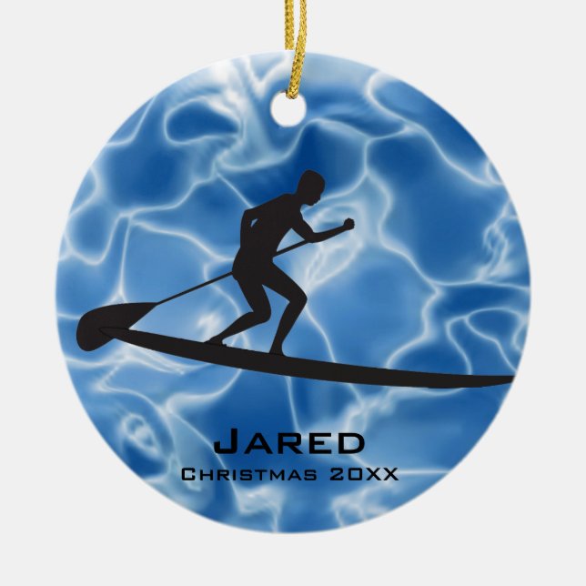 Ornement de paddle-board personnalisé (Devant)