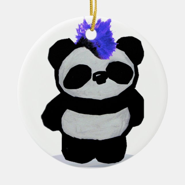 Ornement de panda de punk rock (Devant)