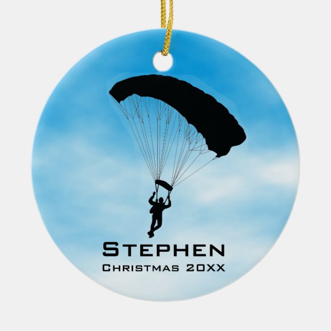 Ornement de parachutisme de plongée Sky personnali (Devant)