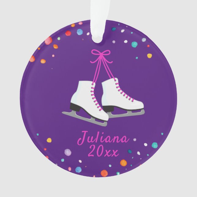Ornement de patinage sur glace, Filles de hockey s (devant)