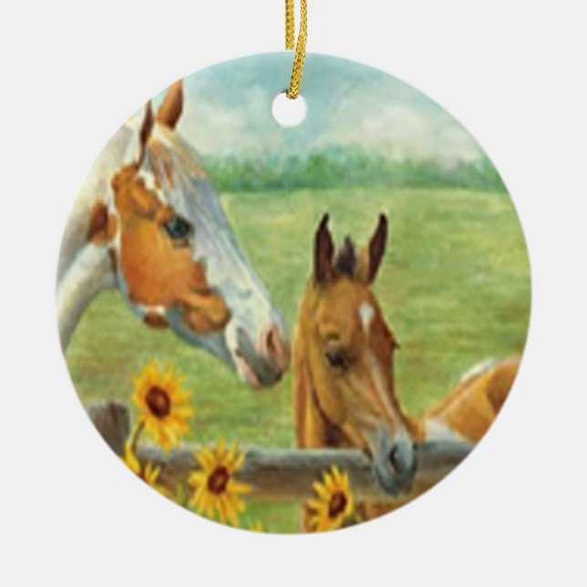 Ornement de peinture de cheval (Devant)