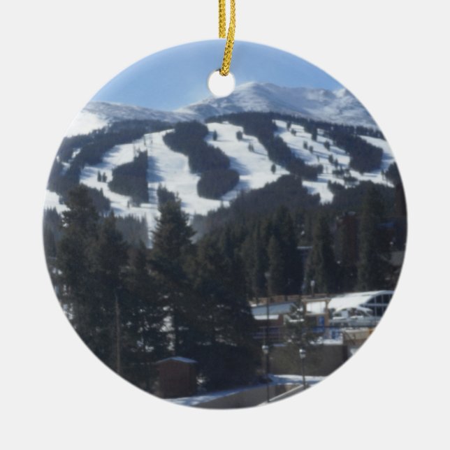 Ornement de pentes de ski de Breckenridge (Devant)