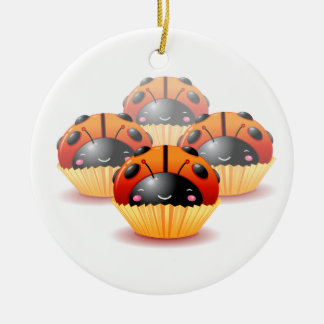 Ornement de petits gâteaux de coccinelle