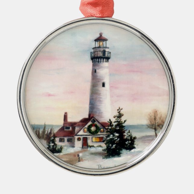 ornement de phare de Noël (Devant)