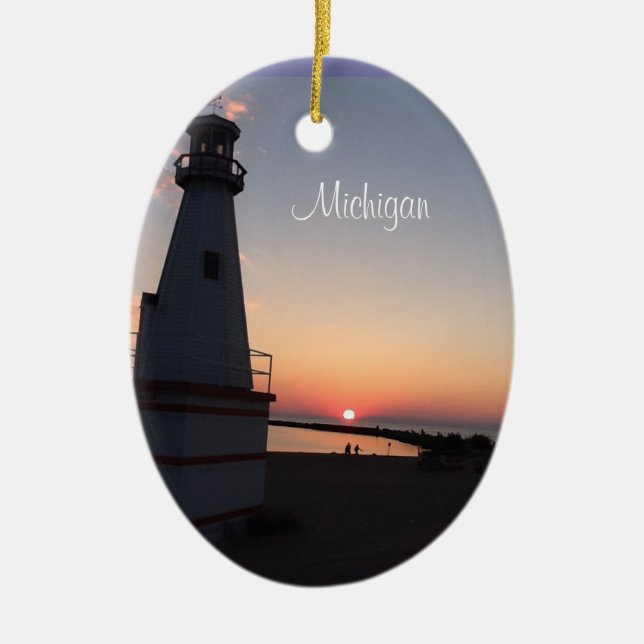 Ornement de phare du Michigan (Devant)