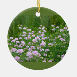 Ornement de photo de fleurs sauvages violettes