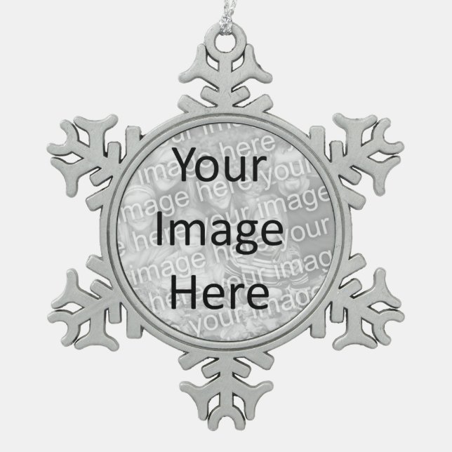 Ornement de photo de Noël personnalisé par coutume (Devant)