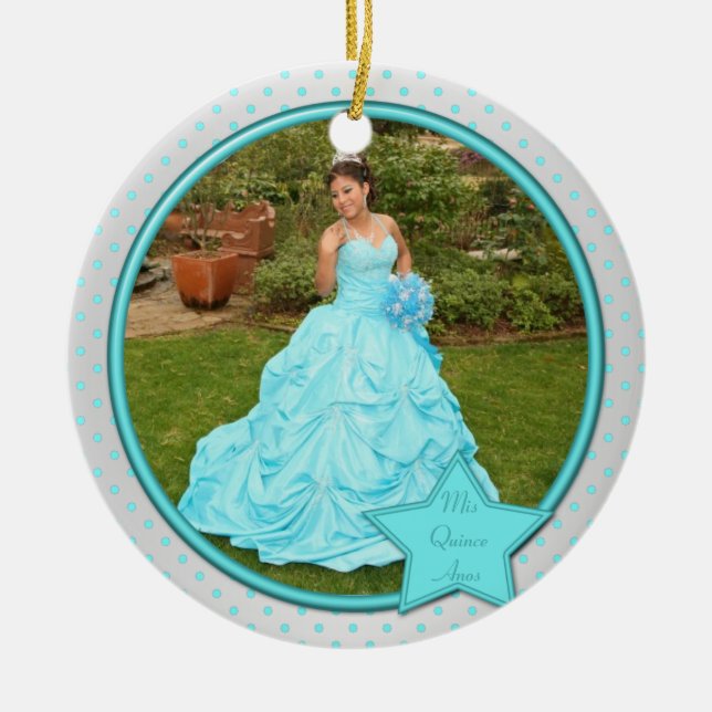 Ornement de photo de Quinceanera (Devant)