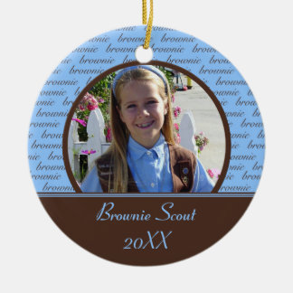 Ornement de photo de scout de "brownie"