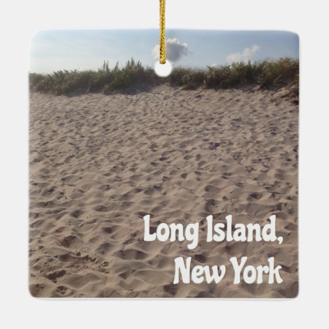 Ornement de photo du Long Island (Dos)