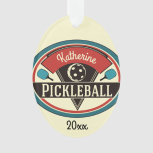 Ornement de Pickleball - conception vintage