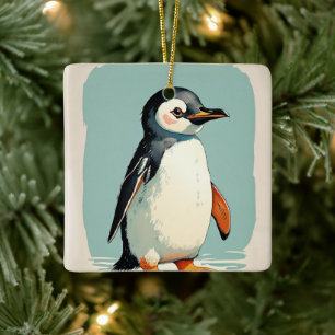 Ornement de pingouin adorable