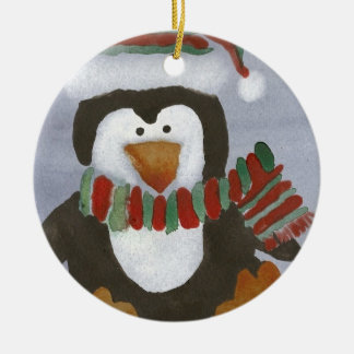 Ornement de pingouin d'hiver