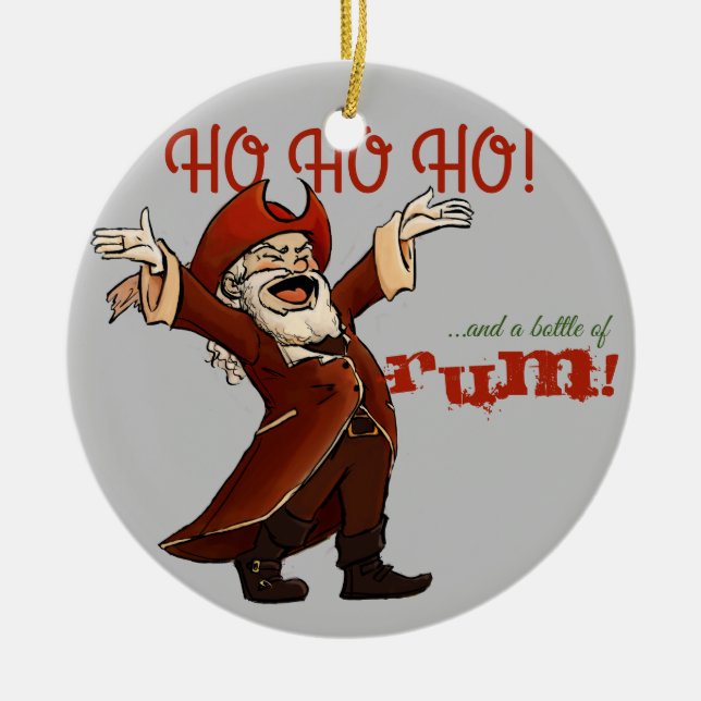 Ornement de Pirate Père Noël (Devant)
