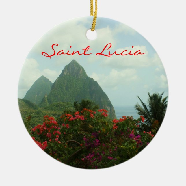 Ornement de pitons de Sainte-Lucie (Devant)