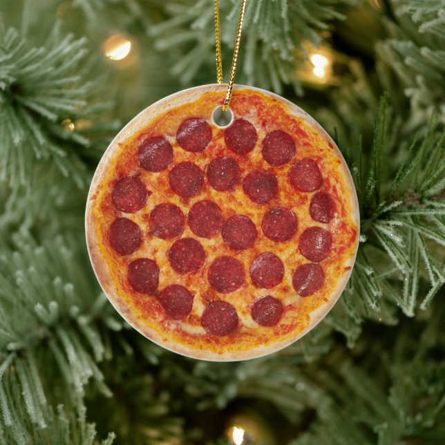Ornement de pizza réaliste (Arbre)