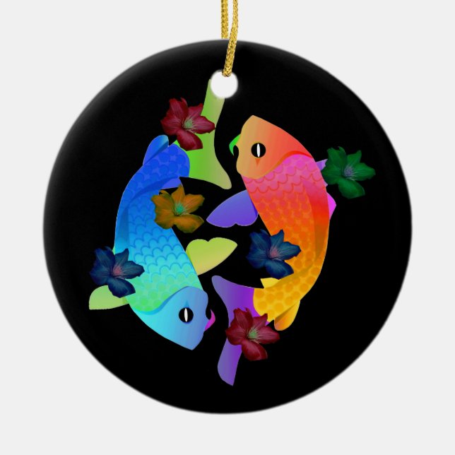 Ornement de poissons de Koi (Devant)