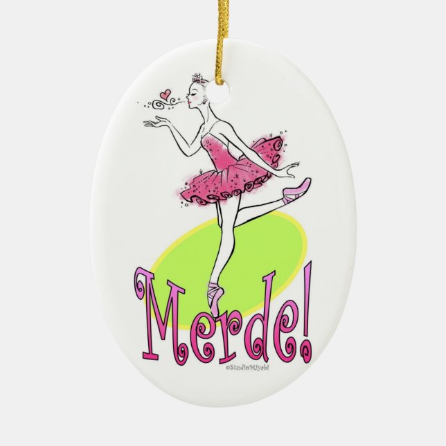 Ornement de porcelaine de Merde (Devant)