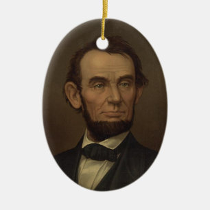 Ornement de portrait d'Abe Lincoln