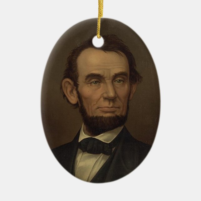 Ornement de portrait d'Abe Lincoln (Devant)