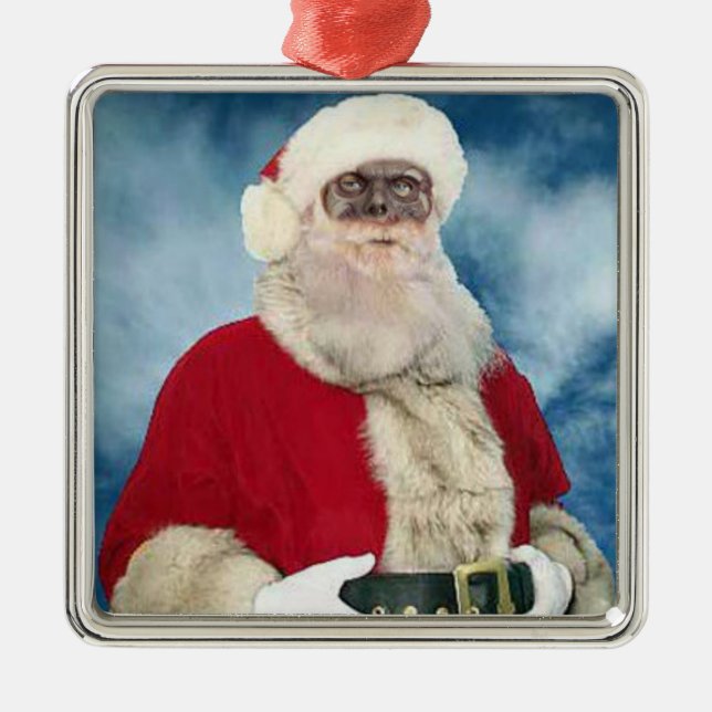Ornement de portrait de Père Noël de zombi (Devant)