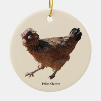 Ornement de poulet polonais