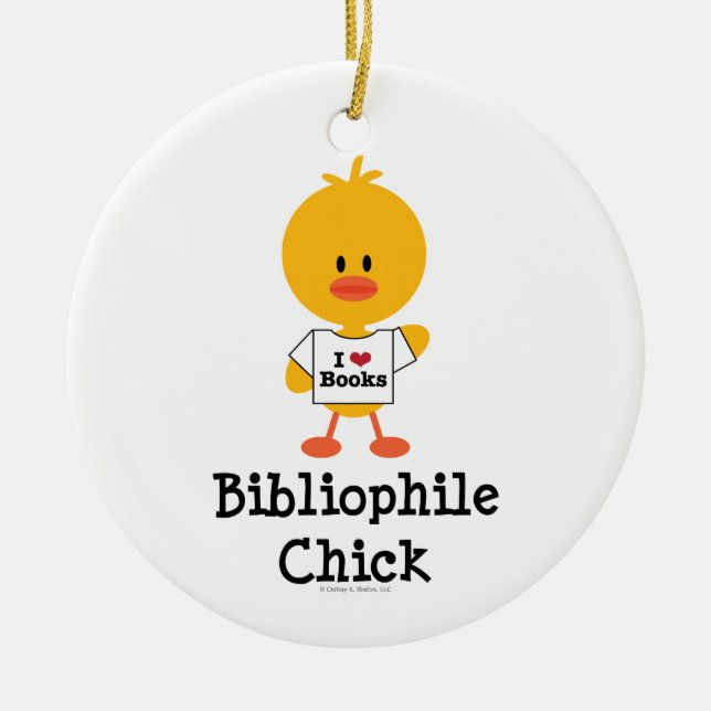 Ornement de poussin de bibliophile (Devant)