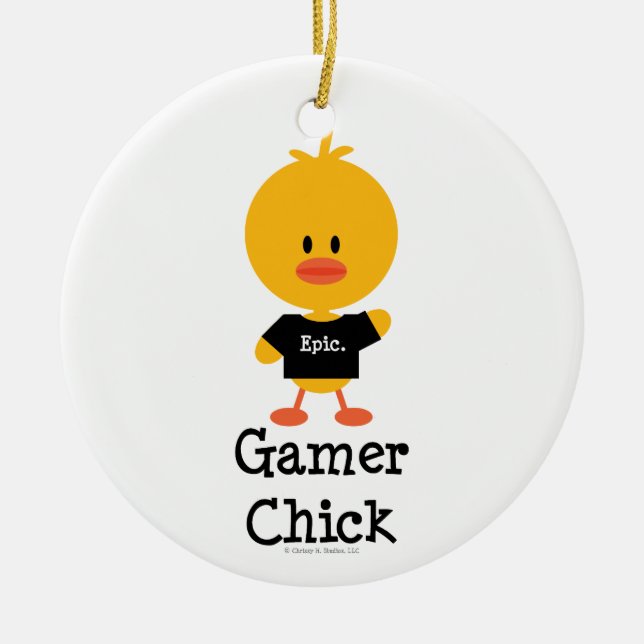 Ornement de poussin de Gamer (Devant)
