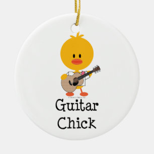 Ornement de poussin de guitare