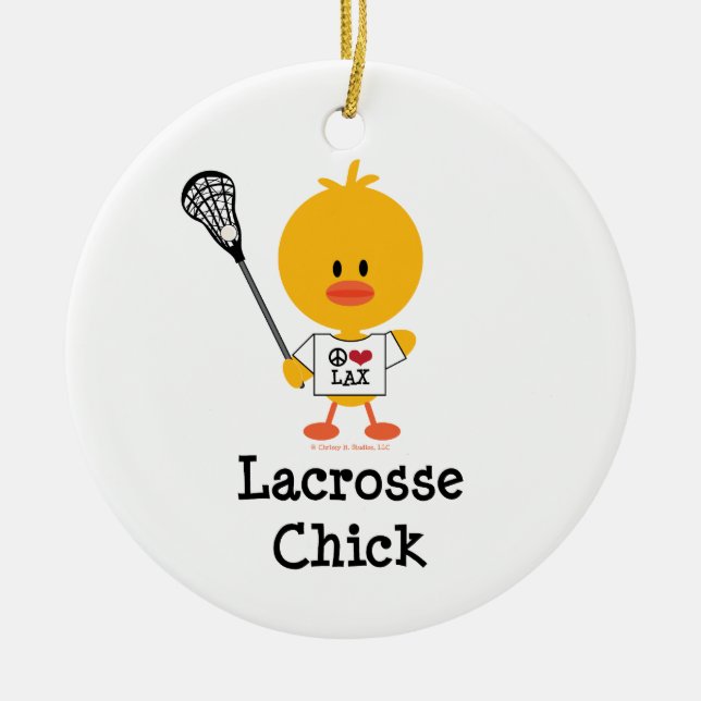 Ornement de poussin de lacrosse (Devant)