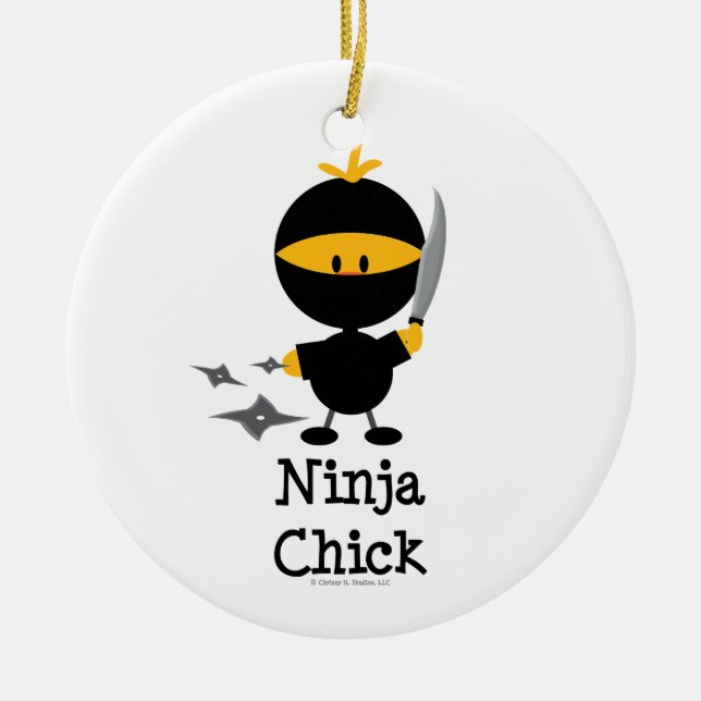 Ornement de poussin de Ninja (Devant)