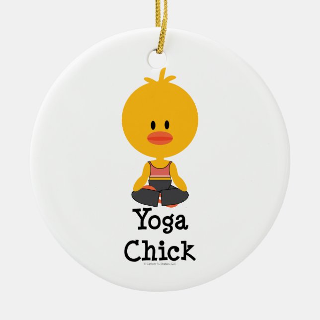 Ornement de poussin de yoga (Devant)