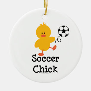 Ornement de poussin du football