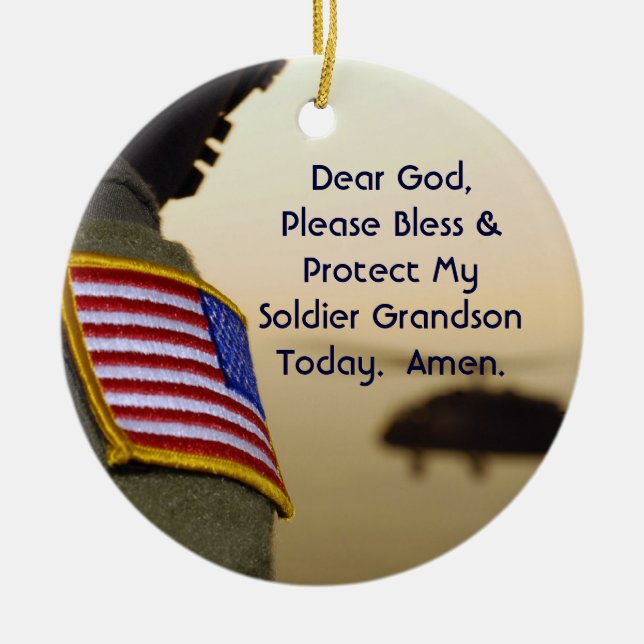 Ornement de prière du soldat Grandson (Devant)