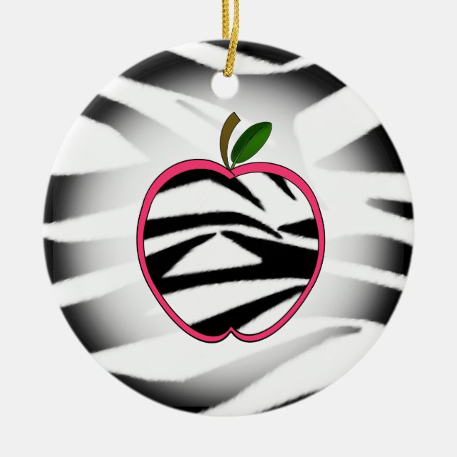 Ornement de professeur d'Apple d'impression de (Devant)
