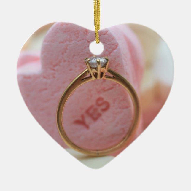 Ornement de proposition de bague de diamant (Devant)