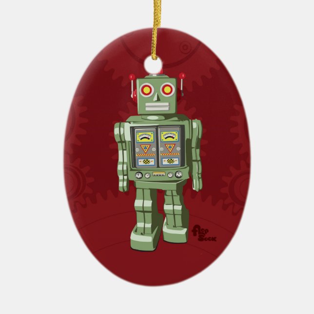 Ornement de robot de jouet (Devant)
