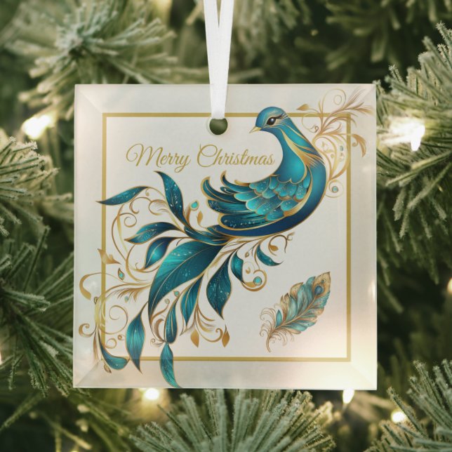 Ornement de roche et de plumes de Noël (Insitu)