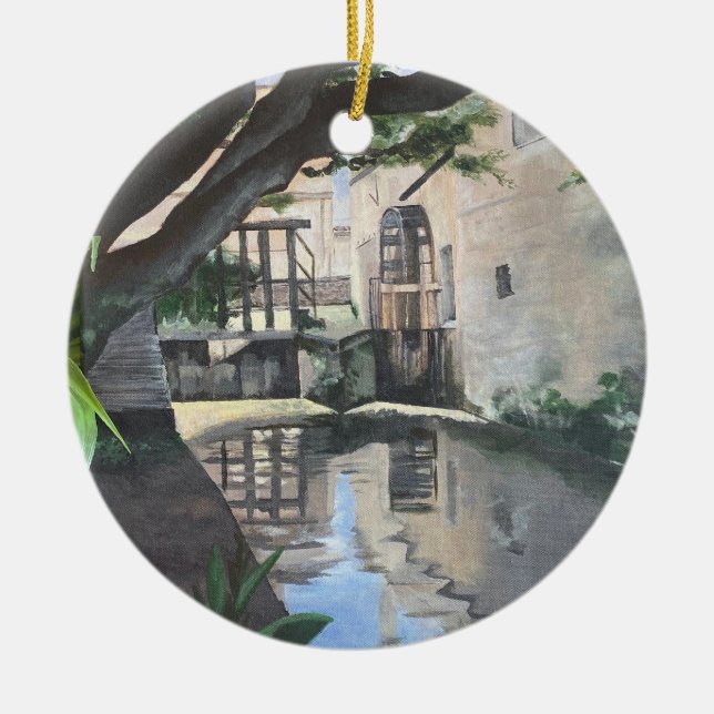 Ornement de roue d'eau Bayeux France (Devant)