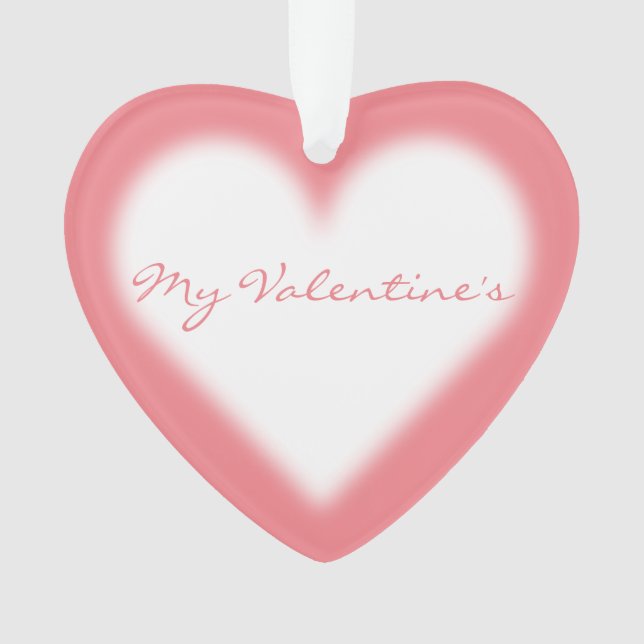 Ornement de Saint Valentin Customisé Amour Ornemen (devant)