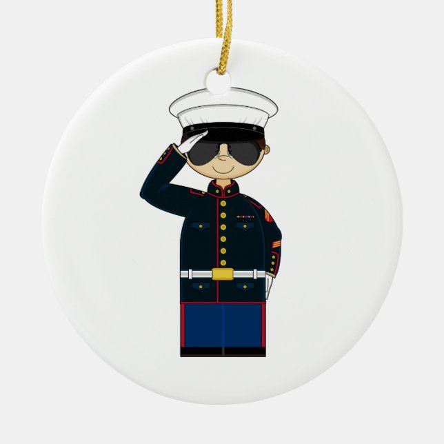 ornement de salutation d'US Marine Corp NCO (Devant)